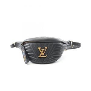 Louis Vuitton New Wave Bum Bag, Waist Body Leather, Women's, Black, M53750